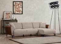 Canapea de colț Atelier Del Sofa Aren Right Beige Cinnamon