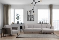 Canapea de colț Atelier Del Sofa Aren Right Grey imaginea #3 — magazin online Desire.md