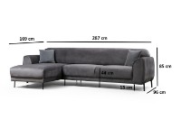 Canapea de colț Atelier Del Sofa Image Left Anthracite imaginea #15 — magazin online Desire.md