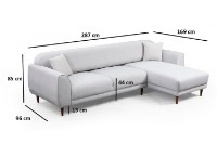 Canapea de colț Atelier Del Sofa Image Right Beige imaginea #14 — magazin online Desire.md