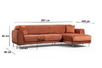 Угловой диван Atelier Del Sofa Image Right Cinnamon фото №17 — интернет-магазин Desire.md