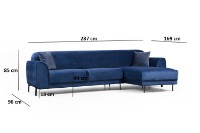 Canapea de colț Atelier Del Sofa Image Navy Blue imaginea #16 — magazin online Desire.md