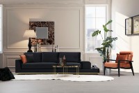 Canapea Atelier Del Sofa Line Black imaginea #2 — magazin online Desire.md