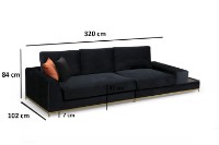 Canapea Atelier Del Sofa Line Black imaginea #16 — magazin online Desire.md