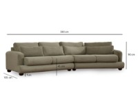 Canapea Atelier Del Sofa River Right Green imaginea #10 — magazin online Desire.md