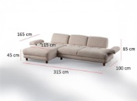 Canapea de colț Atelier Del Sofa Nice Left imaginea #9 — magazin online Desire.md