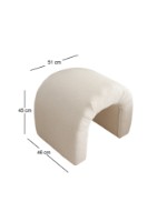 Fotoliu moale Atelier Del Sofa Nu Teddy Cream imaginea #5 — magazin online Desire.md