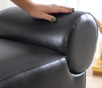 Fotoliu moale Atelier Del Sofa Rohin Deri Black imaginea #3 — magazin online Desire.md