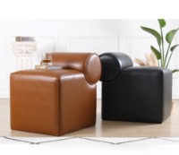 Fotoliu moale Atelier Del Sofa Rohin Deri Black imaginea #4 — magazin online Desire.md