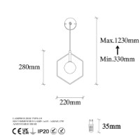 Candelabru de perete Opviq Geometri 11105 imaginea #7 — magazin online Desire.md