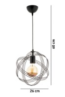 Lustră Opviq Sheldon Black imaginea #4 — magazin online Desire.md