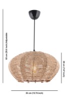 Lustră Opviq Jute Ellipse imaginea #4 — magazin online Desire.md