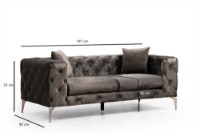 Диван Atelier Del Sofa Como Anthracite фото №6 — интернет-магазин Desire.md