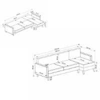 Canapea de colț Atelier Del Sofa Alkon Light Grey imaginea #8 — magazin online Desire.md