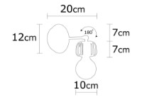 Candelabru de perete Opviq Demre N-1206 imaginea #3 — magazin online Desire.md