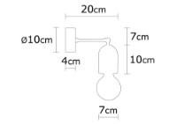 Candelabru de perete Opviq Datca N-934 imaginea #3 — magazin online Desire.md