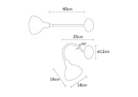 Candelabru de perete Opviq Kumluca N-525 imaginea #3 — magazin online Desire.md