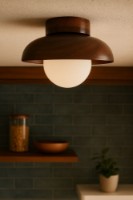 Candelabru de perete Opviq Hand-T Walnut