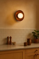 Candelabru de perete Opviq Hand-S Walnut