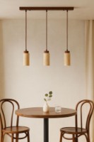 Lustră Opviq Babil-R Walnut