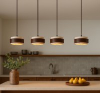 Lustră Opviq Lover D Walnut
