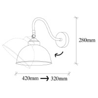 Candelabru de perete Opviq Saglam 3742 imaginea #6 — magazin online Desire.md