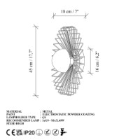 Candelabru de perete Opviq Kaya 15230-M imaginea #9 — magazin online Desire.md