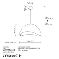 Lustră Opviq Luna 50 Nua imaginea #6 — magazin online Desire.md