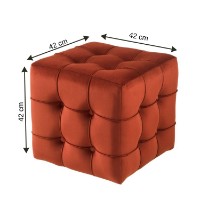 Пуф Atelier Del Sofa Lizbon Orange фото №4 — интернет-магазин Desire.md