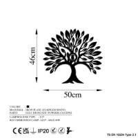 Candelabru de perete Opviq Heart Tree V2 imaginea #8 — magazin online Desire.md