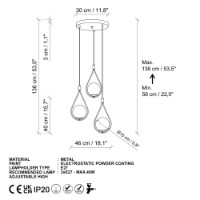 Lustră Opviq Mudoni MR-938-2 imaginea #7 — magazin online Desire.md