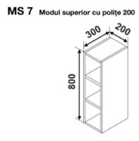Bucatarie modulara Ambianta Gloria MS7 200 White imaginea #3 — magazin online Desire.md
