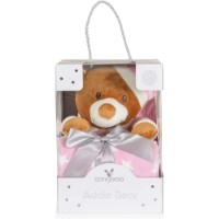 Jucărie-pătură Cangaroo Addie Bear Pink 90x75cm (MT.235121) imaginea #2 — magazin online Desire.md