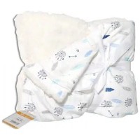 Pătură pentru bebeluși Cangaroo Shaggy Blue 105x75cm (MT.235133) imaginea #2 — magazin online Desire.md