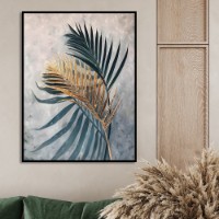 Pictură ArtShop Gold & Green Leaves 30x45cm (PB139-XL-L)