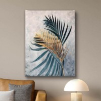 Pictură ArtShop Gold & Green Leaves 50x75cm (PB139-M-PL)