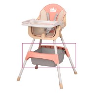 Marfă depreciată! Scaun de masa 4Play Crown Pink imaginea #3 — magazin online Desire.md