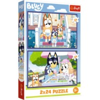 Puzzle Trefl 2x24 Funny Bluey (34446)
