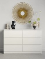 Комод MebelStar Neo 6S 120x43x75.5cm White (MBS-1081) фото №2 — интернет-магазин Desire.md