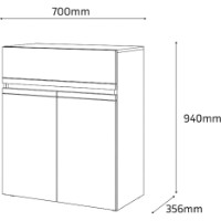 Комод Fabrik Home Basic 700 Cashmere фото №4 — интернет-магазин Desire.md