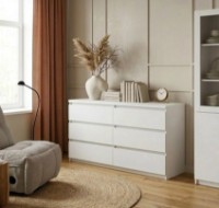 Комод Fabrik Home Havana 6 белый ясень фото №3 — интернет-магазин Desire.md