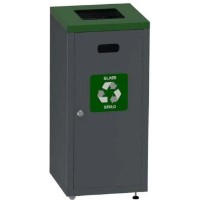 Coș de gunoi Alda Caro Flat 90L 84x38cm Green