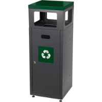 Coș de gunoi Alda Caro Hat 90L 103x38cm Green