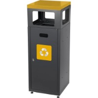 Coș de gunoi Alda Caro Hat 90L 103x38cm Yellow