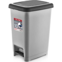 Coș de gunoi Dunya Plastic 01041 Grey 10L