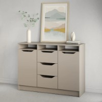 Dulăpior MebelStar Lilu 121x40x89cm Cashmere (MBS-1298)