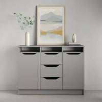 Dulăpior MebelStar Lilu 121x40x89cm Grey (MBS-1335) imaginea #3 — magazin online Desire.md