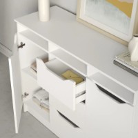 Dulăpior MebelStar Lilu 121x40x89cm White (MBS-1299) imaginea #2 — magazin online Desire.md