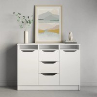 Dulăpior MebelStar Lilu 121x40x89cm White (MBS-1299) imaginea #3 — magazin online Desire.md