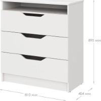 Dulăpior MebelStar Lilu 81x40x89 Grey (MBS-1343) imaginea #2 — magazin online Desire.md